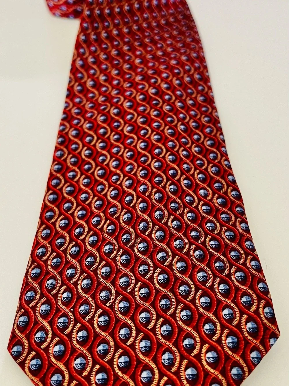 Premium Ermenegildo Zegna Men’s 100% Silk Necktie, Made In Italy, power Color.